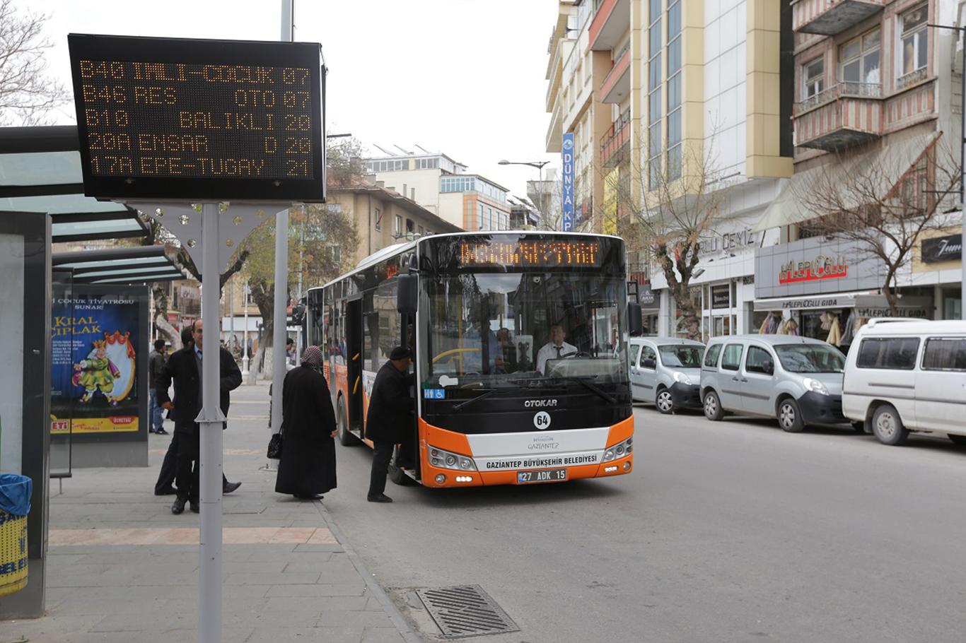 Gaziantep’te bayramda ulaşım ücretsiz